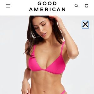 Good American triangle top